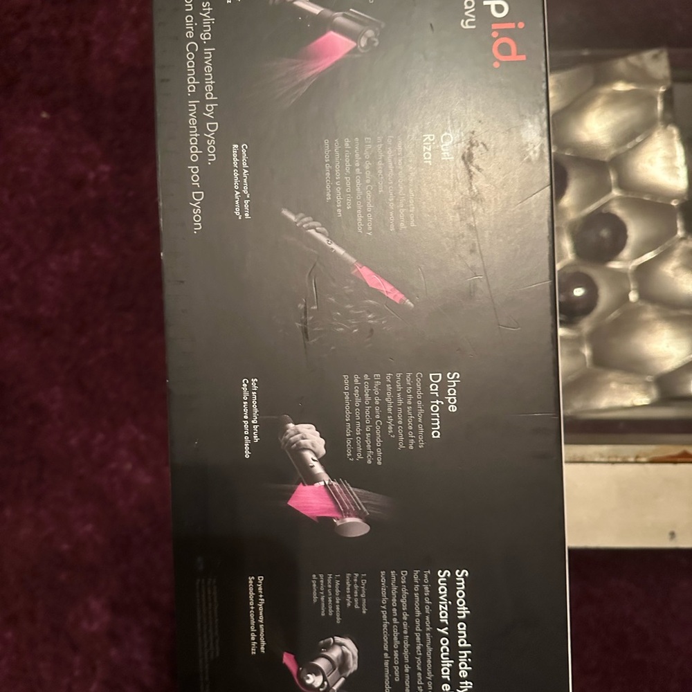 Dyson Hair Styling Tool in Black and Pink